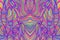 Iridescent tabby hippie trippy psychedelic style waves. Fantastic art with abstract texture.