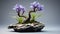 Iris Bonsai Tree: Minimalist Belgian Saison Desktop Wallpaper In Hd