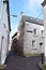 Irish City Street with Stone Buildings