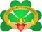 Irish Claddagh & Shamrock/eps