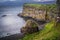 Irish cliff side over water