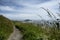 An Irish cliff walk above the ocean