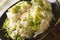 Irish cuisine: colcannon mashed potatoes with cabbage and butter