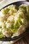 Irish cuisine: colcannon mashed potatoes with cabbage and butter