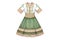 irish dance dress with intricate celtic patterns