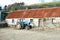 Irish Farm Longhouse and tractor in Wicklow