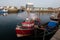 Irish fishing boats in Port of Howth, County Leinster Dublin Ireland.