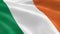 Irish flag in the wind
