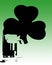 Irish Green Beer and Shamrock