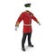 Irish Guard Sergeant Uniform on white. 3D illustration