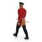 Irish Guard Sergeant on white. 3D illustration