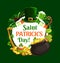 Irish holiday St. Patricks day symbols, lettering