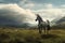 Irish horse Background Digital Paper