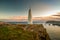 Irish Landmark Beacon West Cork hill cliff sunset Ireland monument