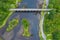 Irish Landmark West Cork Ireland Ballydehob Bridge amazing aerial drone scenery view