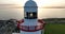 Irish lighthouse against the sunset 4k fantastic lighthouse