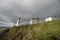 Irish lighthouse and houses