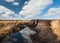 Irish peat Bog landscape