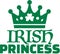 Irish princess with green shamrock crown