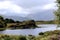 Irish scenery landscape. Lake and mountain.