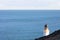 Irish Sea and lighthouse Douglas Isle of Man