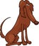 Irish setter dog cartoon illustration