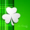 Irish shamrock leaves background