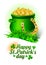 Irish st. patrick elements for identity decoration