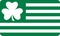 Irish St. Patrick`s Day Flag green