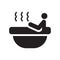 Irish steam bath icon. Trendy Irish steam bath logo concept on w