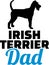 Irish Terrier dad silhouette