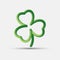 Irish three leaf blended interlaced creative lucky clover icon