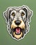 irish wolfhound dog sticker decal family favorite canine