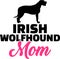 Irish Wolfhound mom silhouette