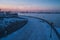 Irkutsk and Angala river in winter season at sunset, Siberia, Russia