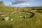 Iron Age buildings Jarlshof, Shetland