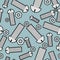 Iron bolts and nuts seamless background. Metal fasteners pattern