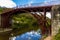 The Iron Bridge at Ironbridge from below