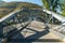 Iron bridge over the Duoro river in Pinhao village, Portugal