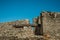 Iron cannon on the wall of stronghold next to the Marvao Castle