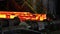 Iron cast in steel making factory