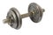 Iron dumbbell isolated