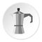 Iron electric kettle icon, flat style