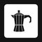 Iron electric kettle icon, simple style