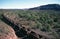 An iron ore train coming out of the western Australian