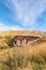 Iron rail bridge at Otago Central rail trail, New Zealand