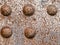 Iron rivets steel surface background texture