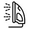 Iron steam cleaner icon, outline style