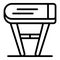 Iron table icon outline vector. Home electric