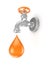 Iron tap and orange drop.